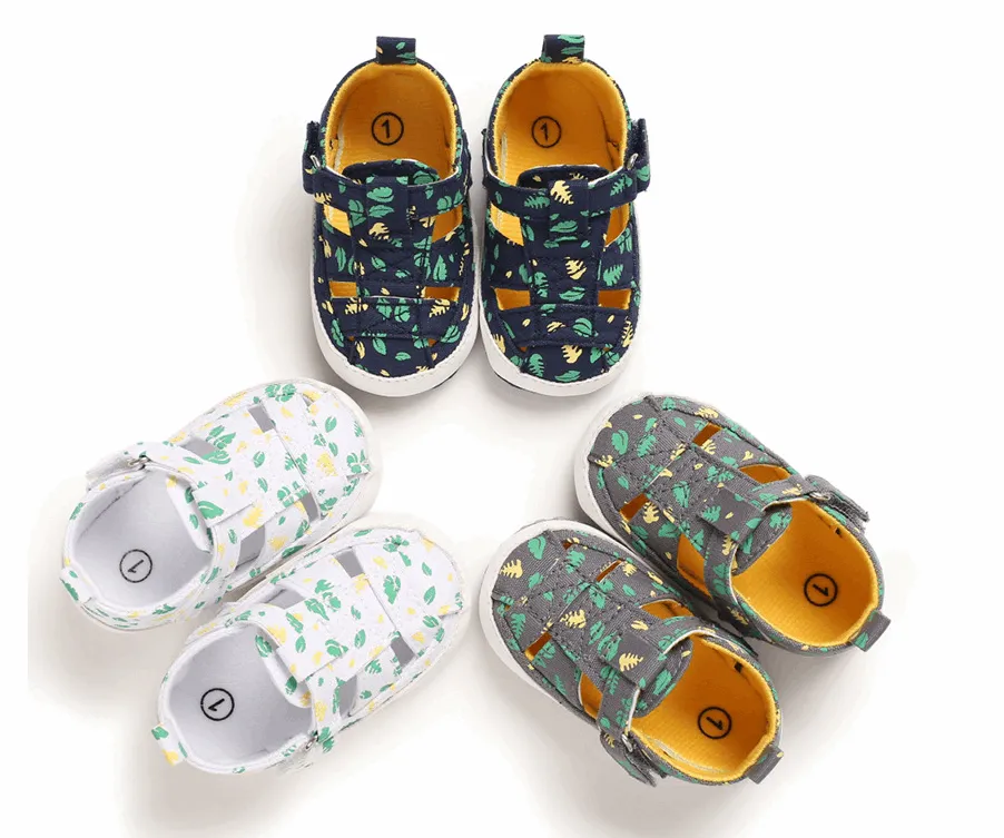 0-1 Year Old Boys And Girls Sandals Casual Breathable Hollow Soft Soled Baby Shoes 3-6-9 Months Walking Shoes