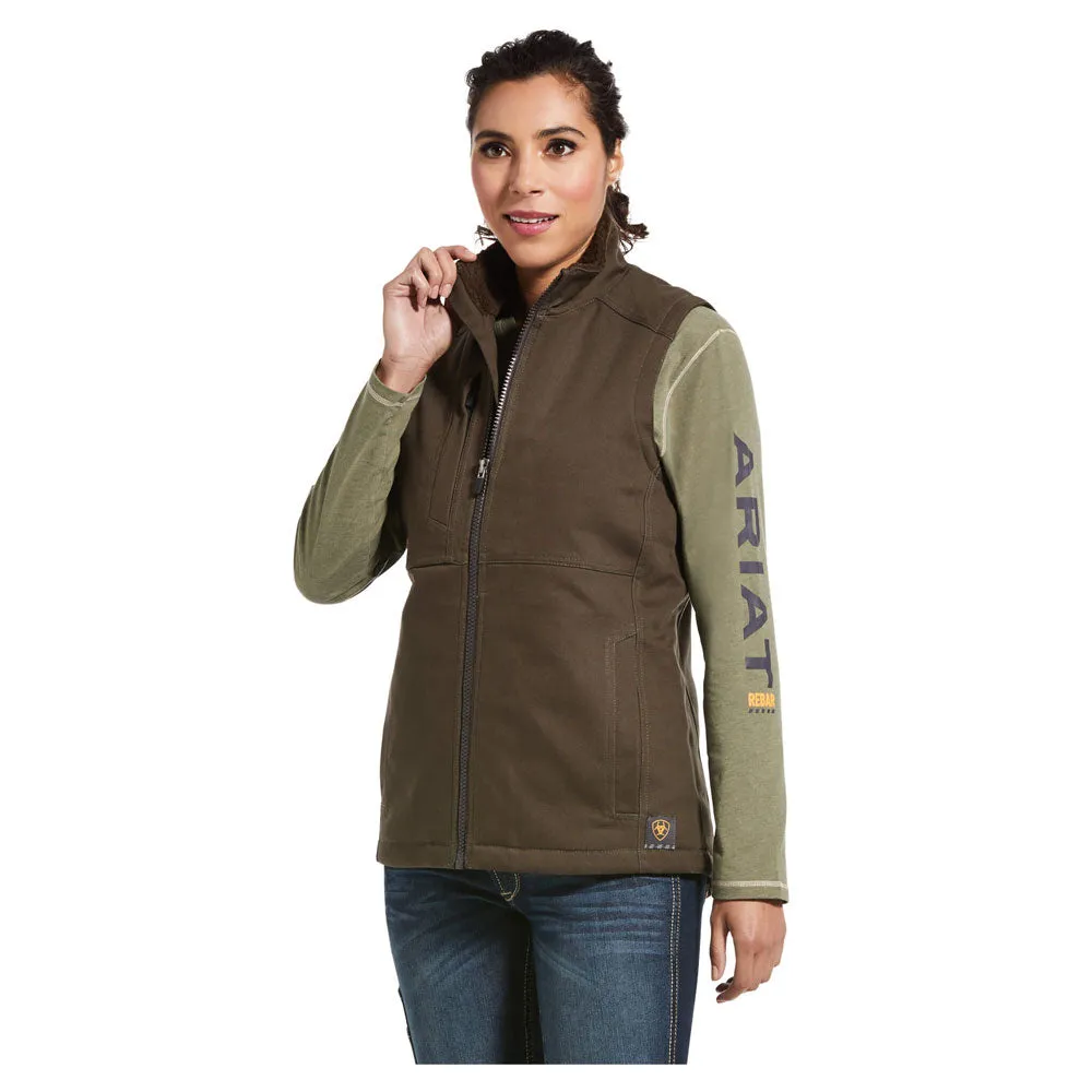 10032920 Ariat Women's Rebar DuraCanvas Insulated Vest - Wren