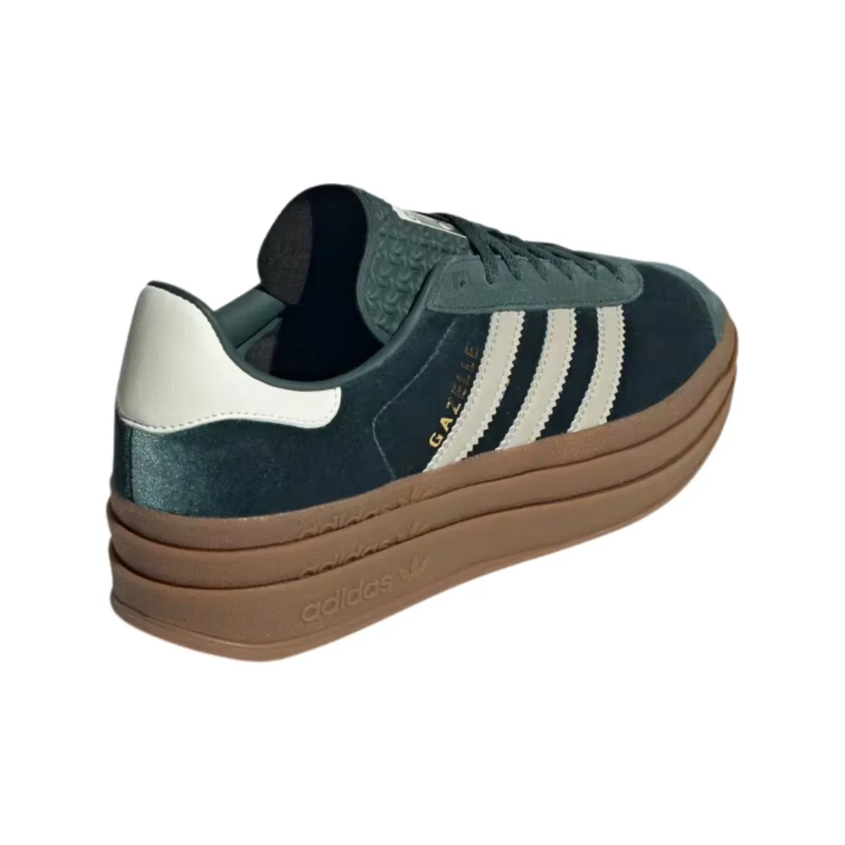 Adidas Women's Gazelle Bold Mineral Green/Putty Grey Velvet