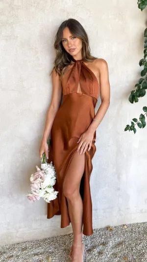 Amalia Maxi Dress - Rust