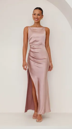 Ava Maxi Dress - Dusty Pink