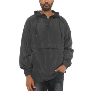 Black Color Block Anorak