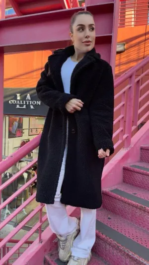 Black Teddy Coat