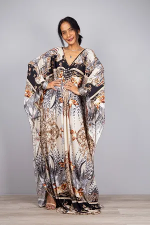 Boho chic kaftan dress