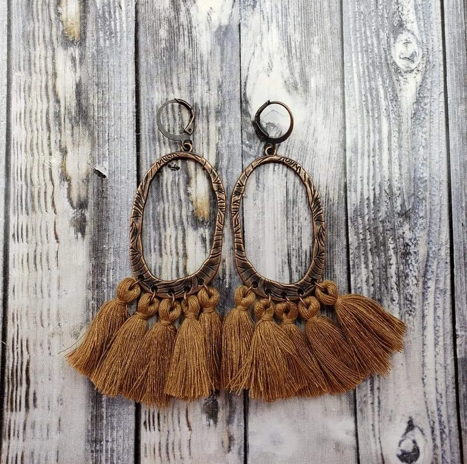 Boho Chic Tassel Earrings