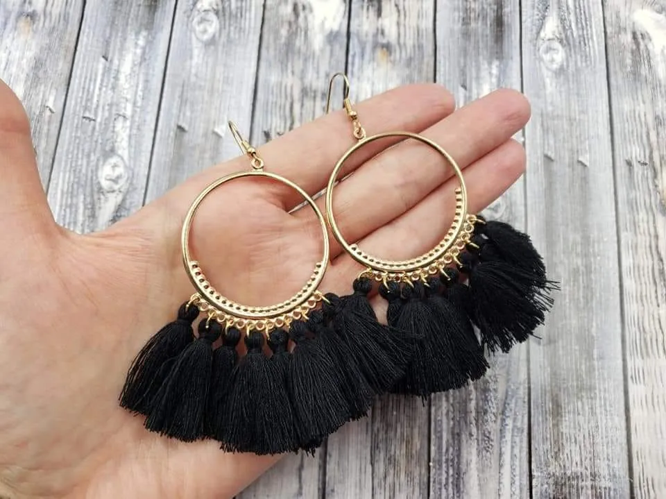 Boho Chic Tassel Earrings