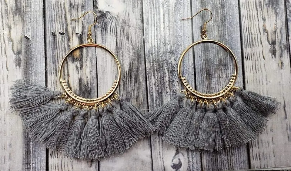 Boho Chic Tassel Earrings