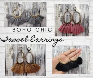 Boho Chic Tassel Earrings