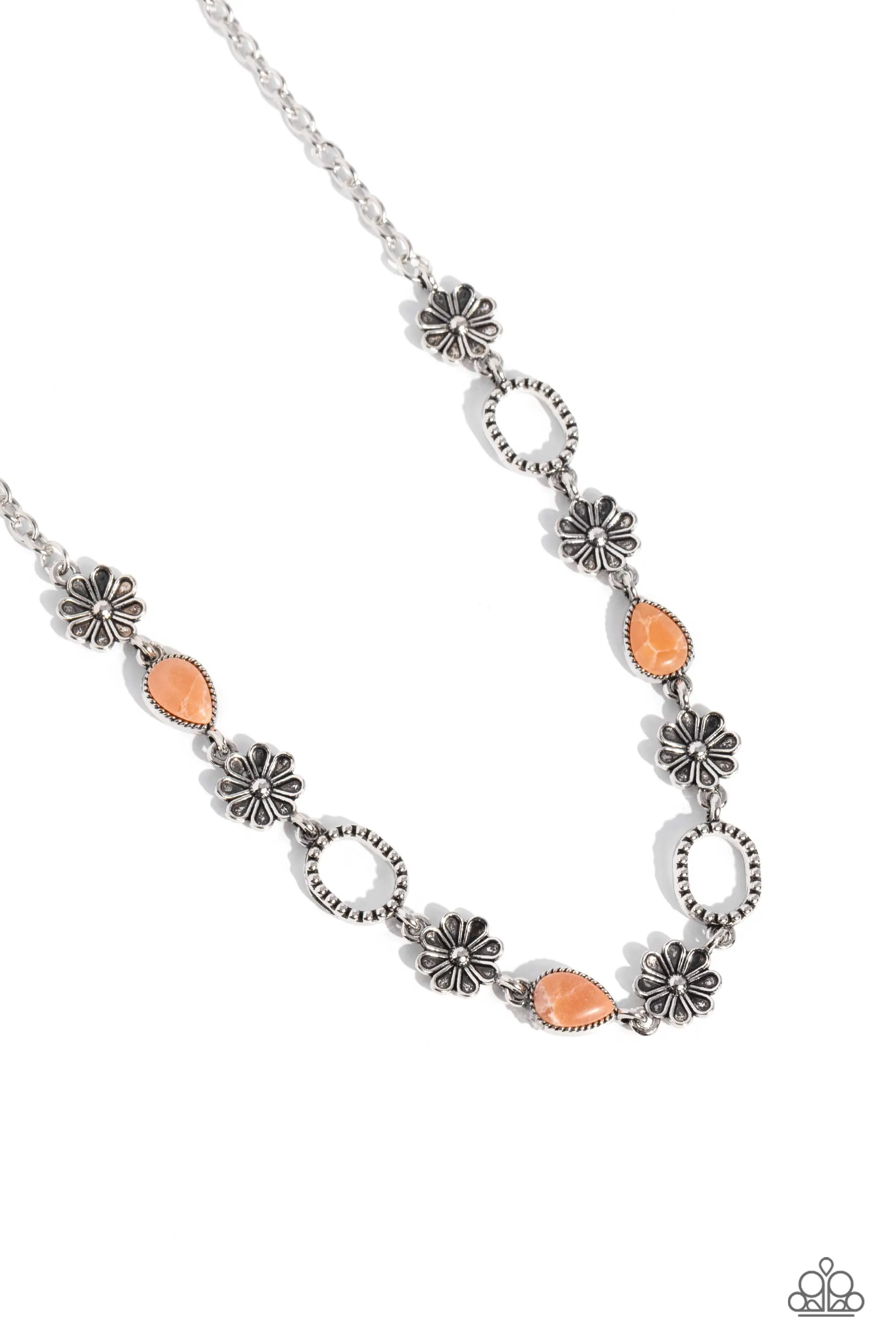 Casablanca Chic - Orange Necklace - Paparazzi Accessories