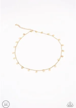 CHIME A Little Brighter Gold Necklace - Paparazzi Accessories