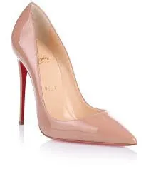 Christian Louboutin - "So Kate" 120 Nude Patent Point Toe High Heel - IT 39