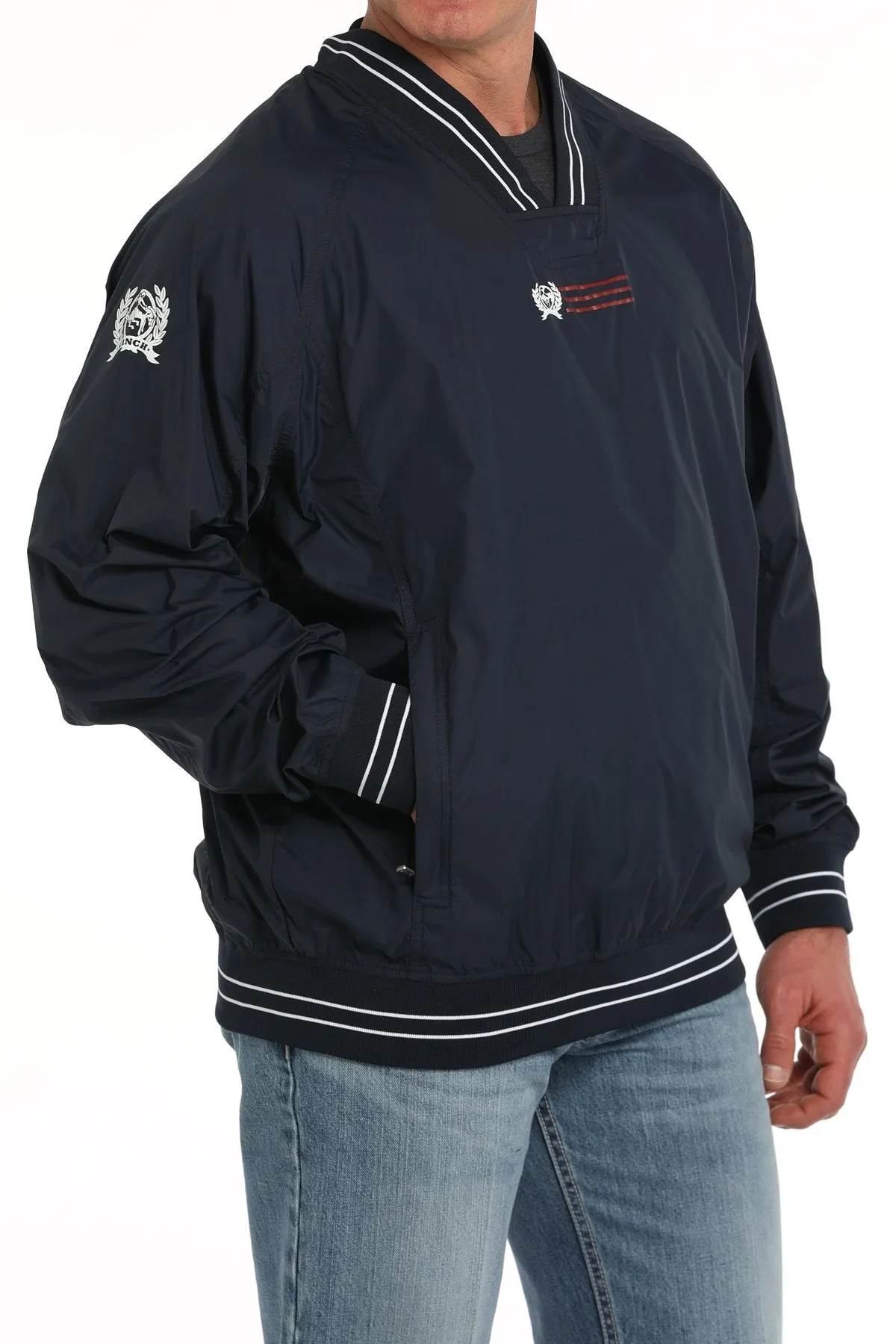 Cinch Men's Nylon Navy Pullover - MWJ1919002