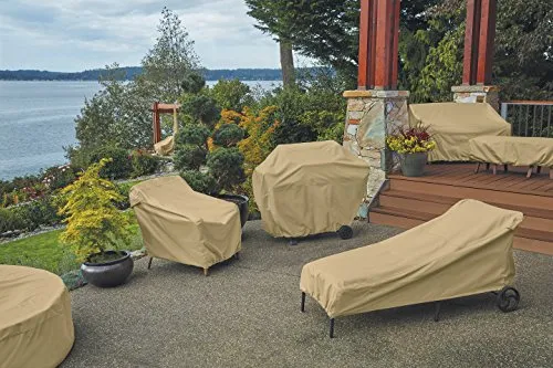 Classic Accessories Terrazzo Rectangular Patio Coffee Table Cover - All Weather Protection Outdoor Furniture Cover (59962)