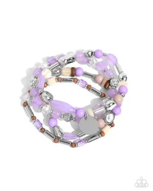 Cloudy Chic - Purple Bracelet - Paparazzi Accessories