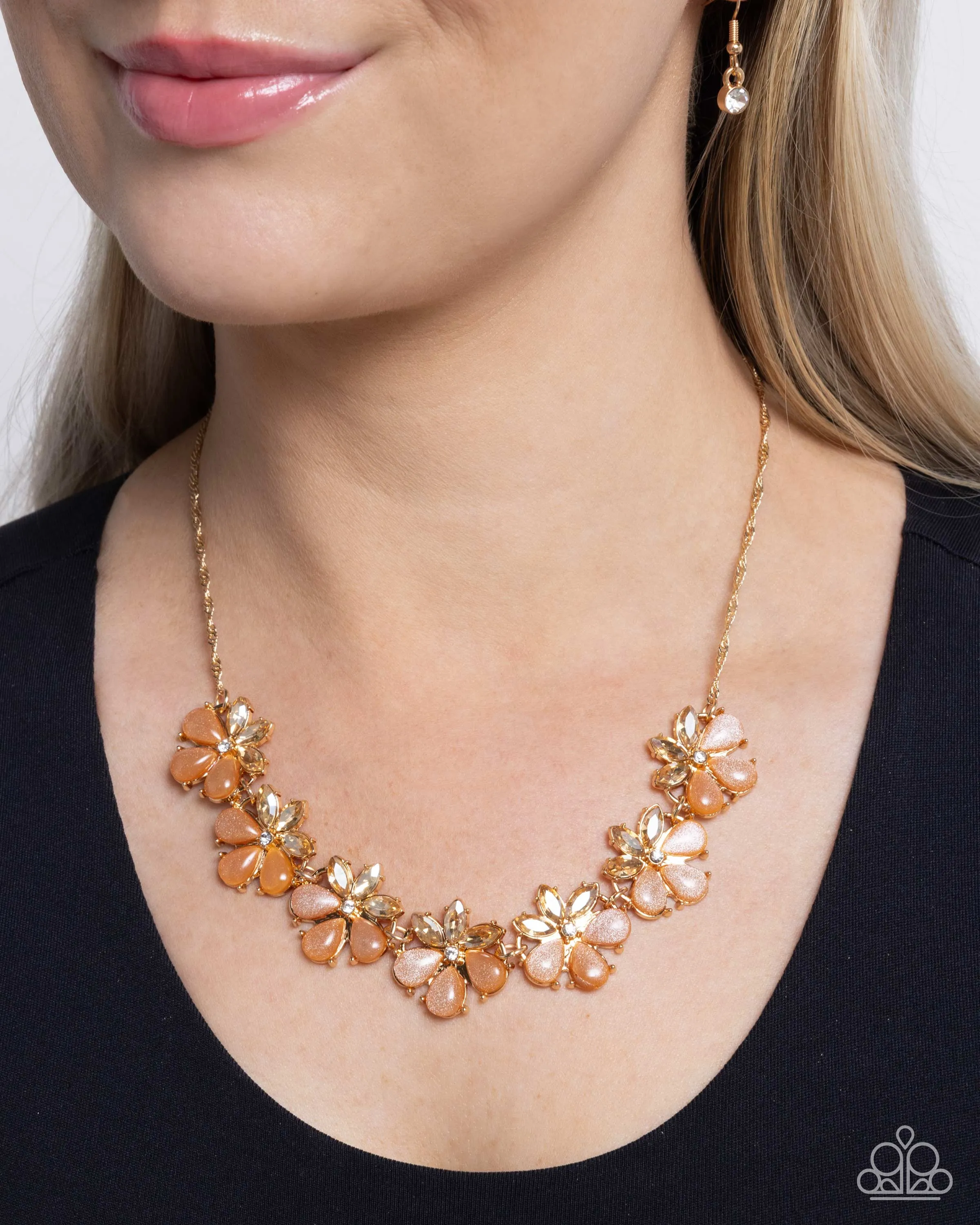 Consistent Chic - Orange Necklace - Paparazzi Accessories