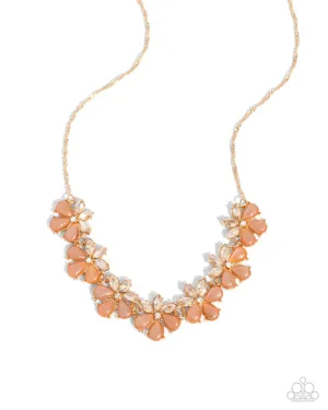 Consistent Chic - Orange Necklace - Paparazzi Accessories