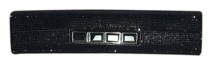 Daniel Swarovski - Long Black Rhinestone Clutch - One Size