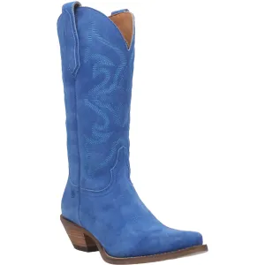 Dingo Womens Out West Cowboy Boots Leather Blue