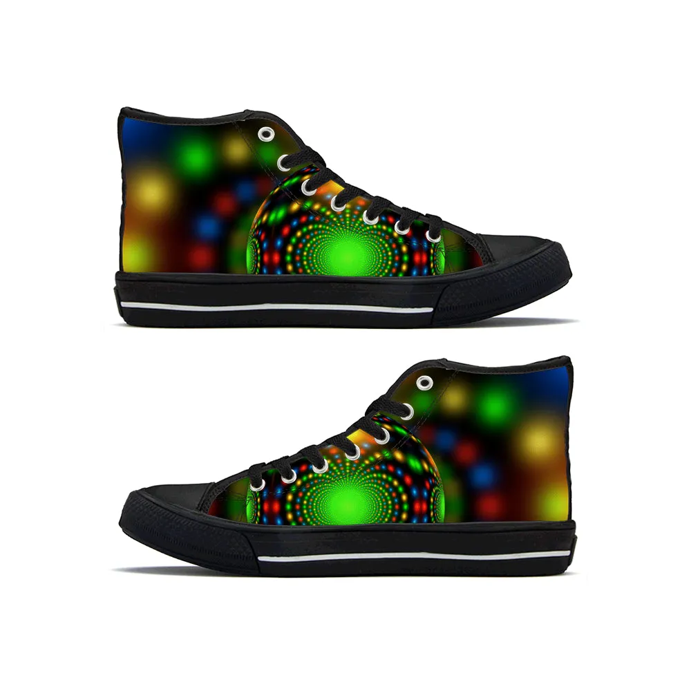 Diverse Panda Christmas Light Hi Tops