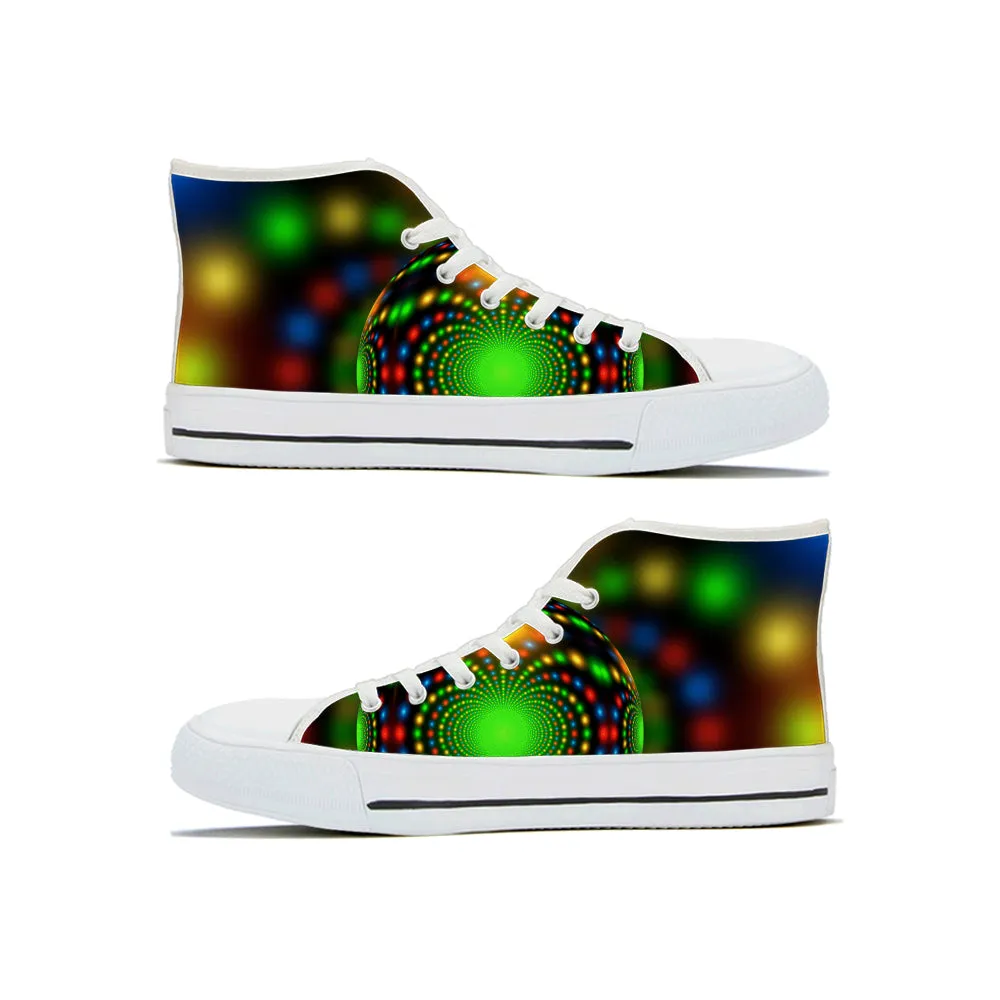 Diverse Panda Christmas Light Hi Tops