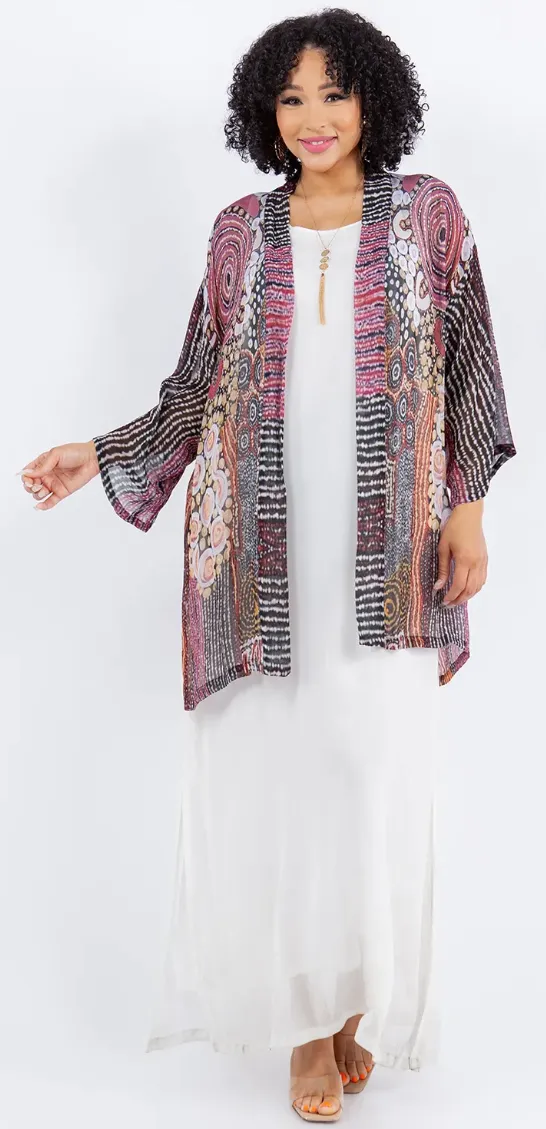 Dreamy Desert Vibes Boho Jacket Hippie Chic Resort Wear Sml-2X