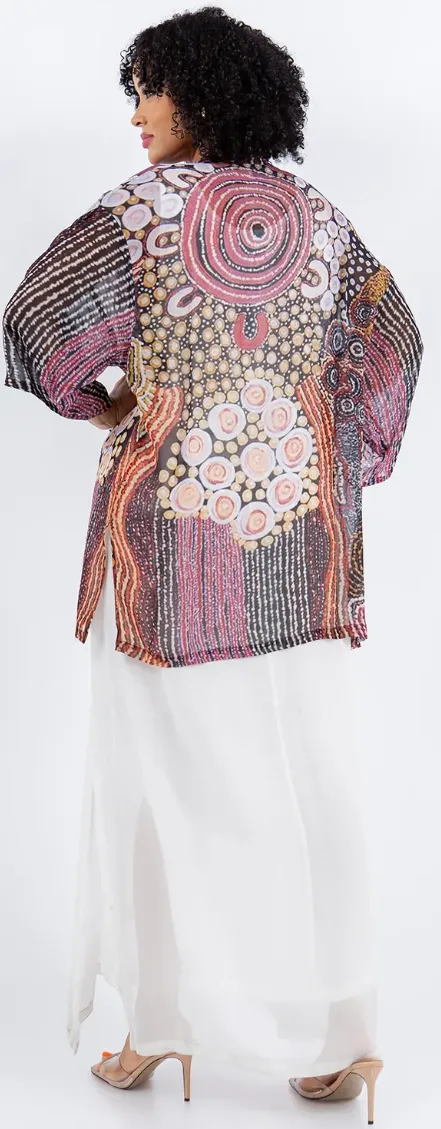 Dreamy Desert Vibes Boho Jacket Hippie Chic Resort Wear Sml-2X