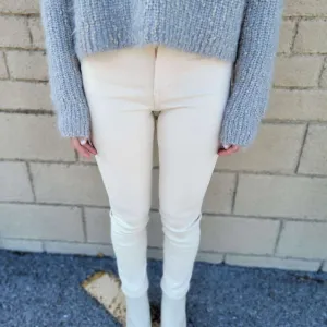 Edwin - COATED SKINNY JEANS - Vanilla