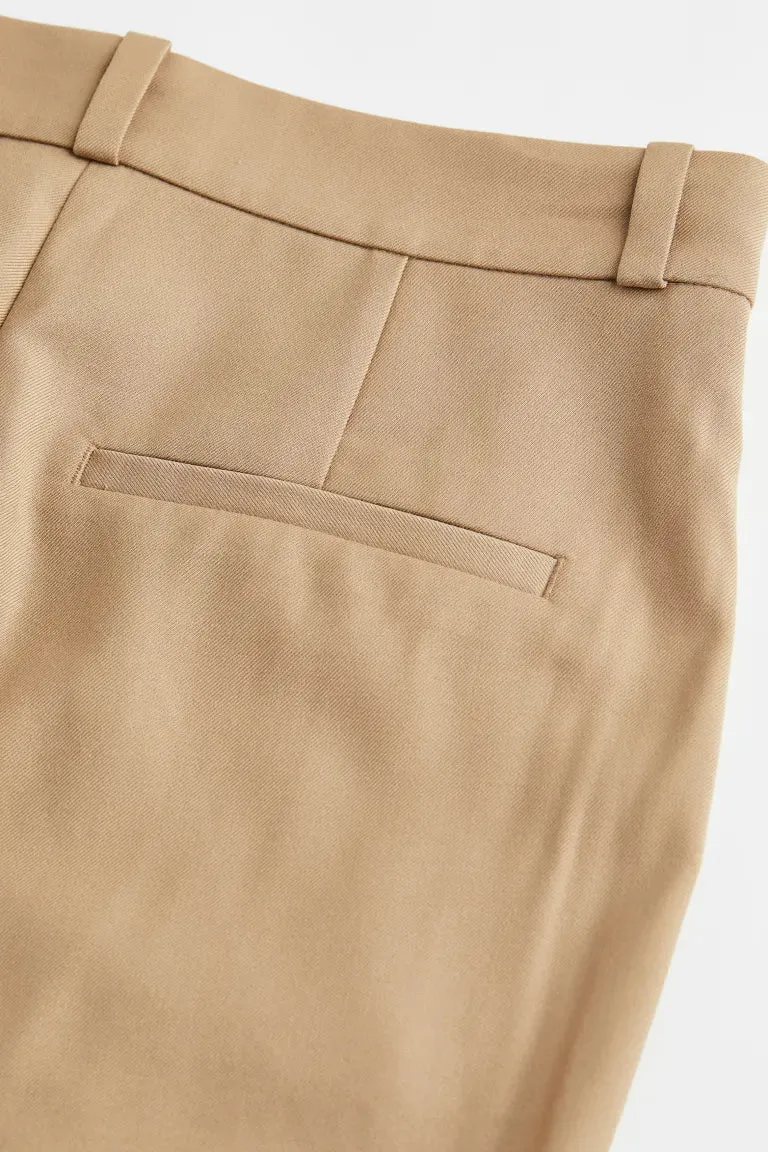 Elegant flared trousers H&M, beige