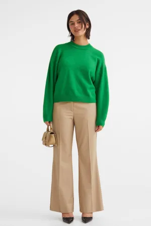 Elegant flared trousers H&M, beige