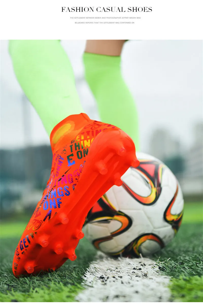 Fashionable High-Top Adult Soccer Cleats