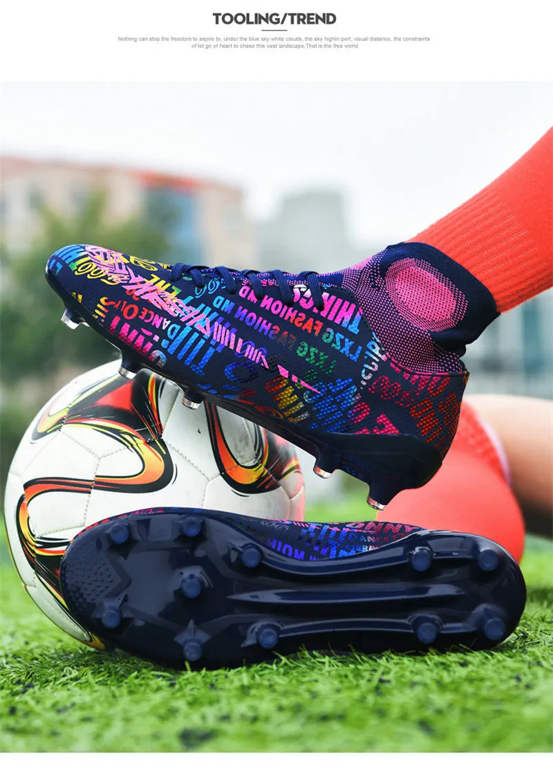 Fashionable High-Top Adult Soccer Cleats