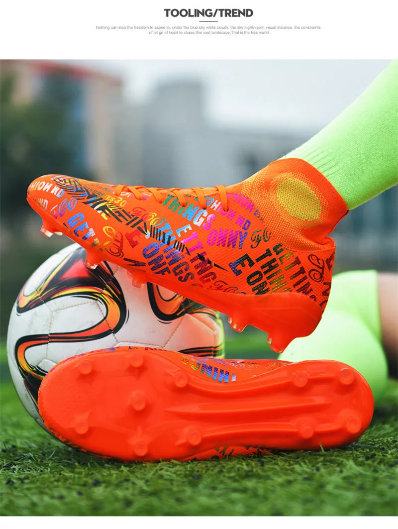 Fashionable High-Top Adult Soccer Cleats