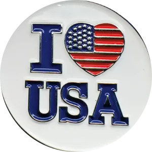 I Love The USA | Magnetic Hat Pin