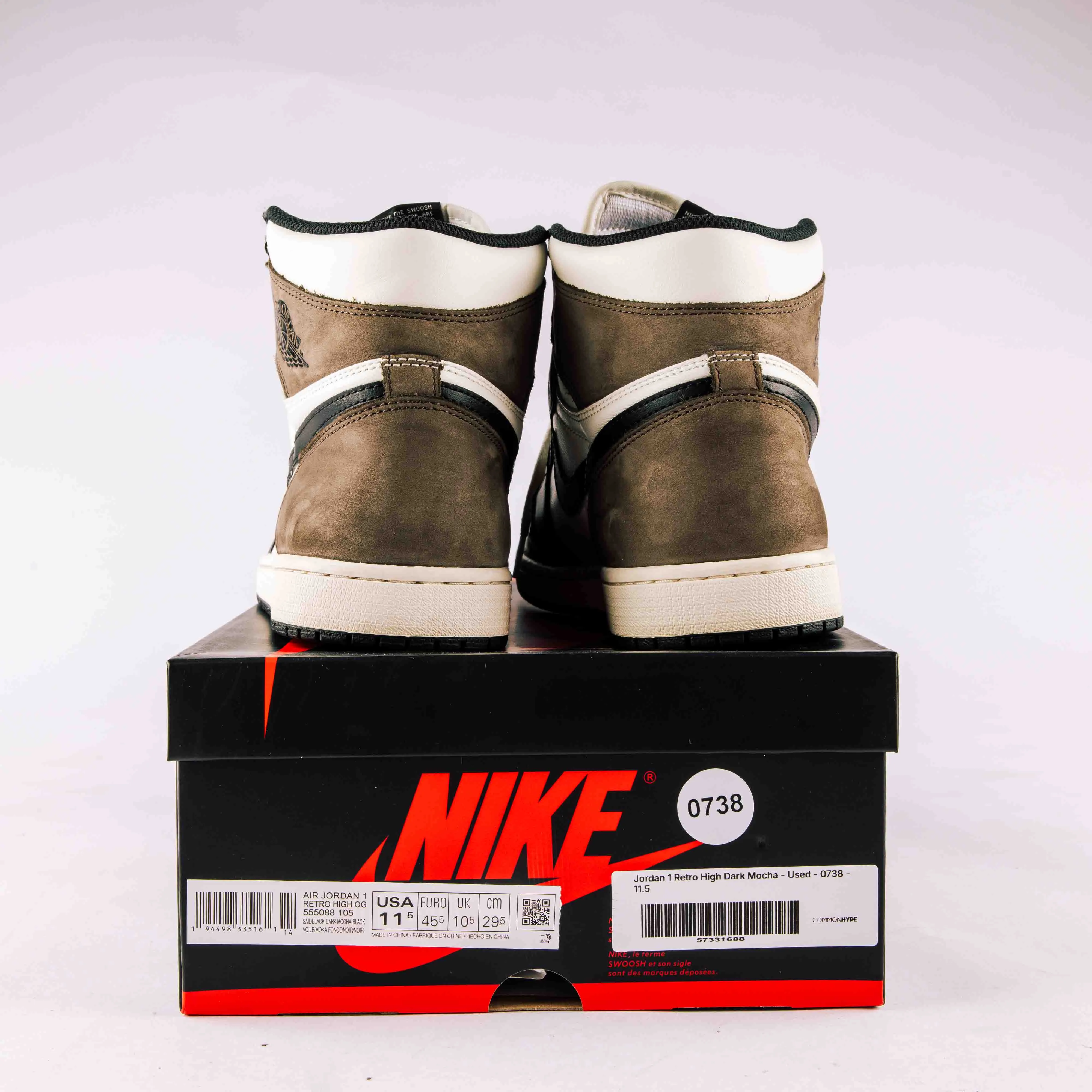 Jordan 1 Retro High Dark Mocha - Used - 0738