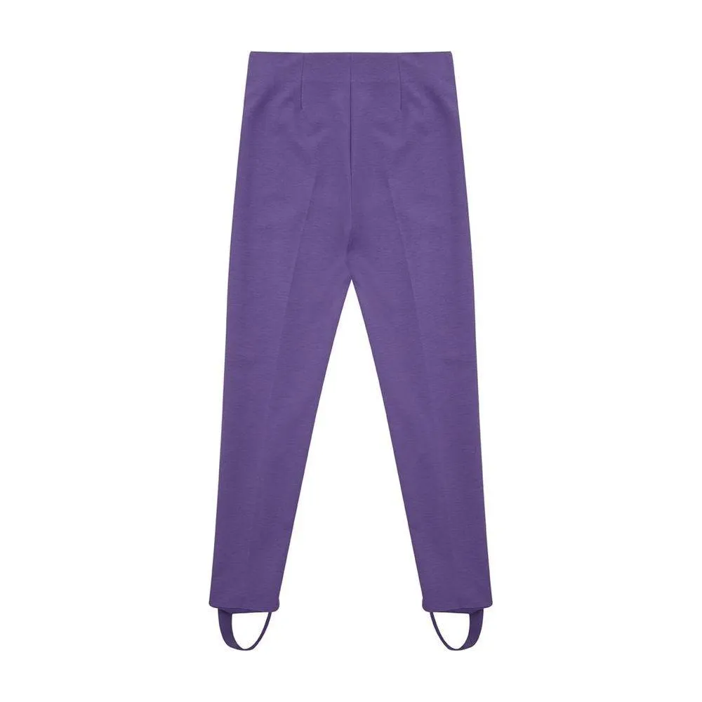 Lardini Elegant Purple Viscose Pants