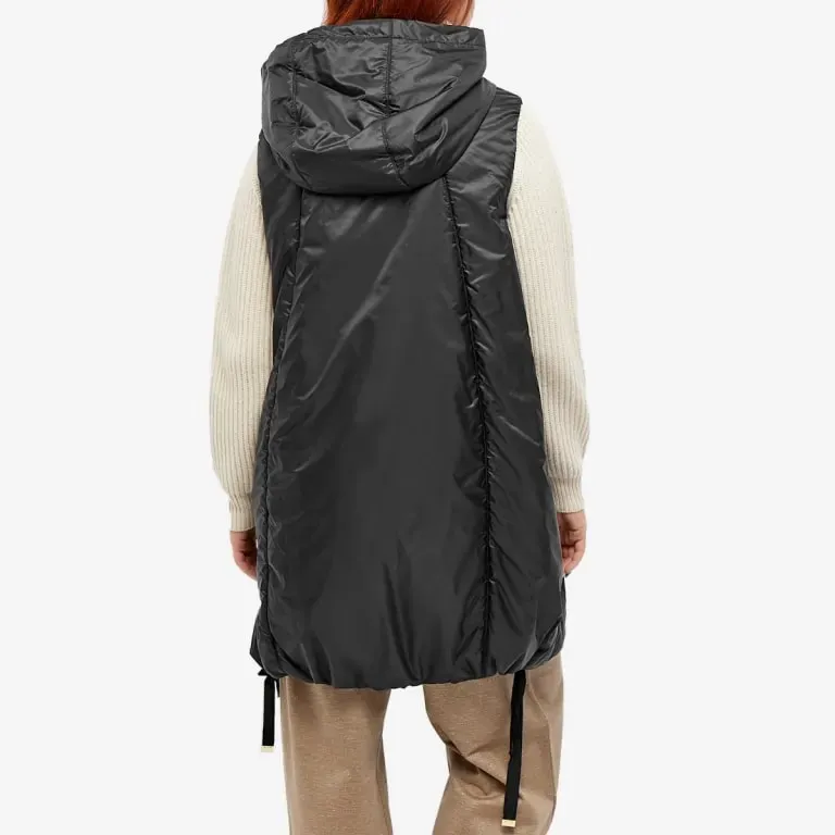 Max Mara Greengi Long Vest, black