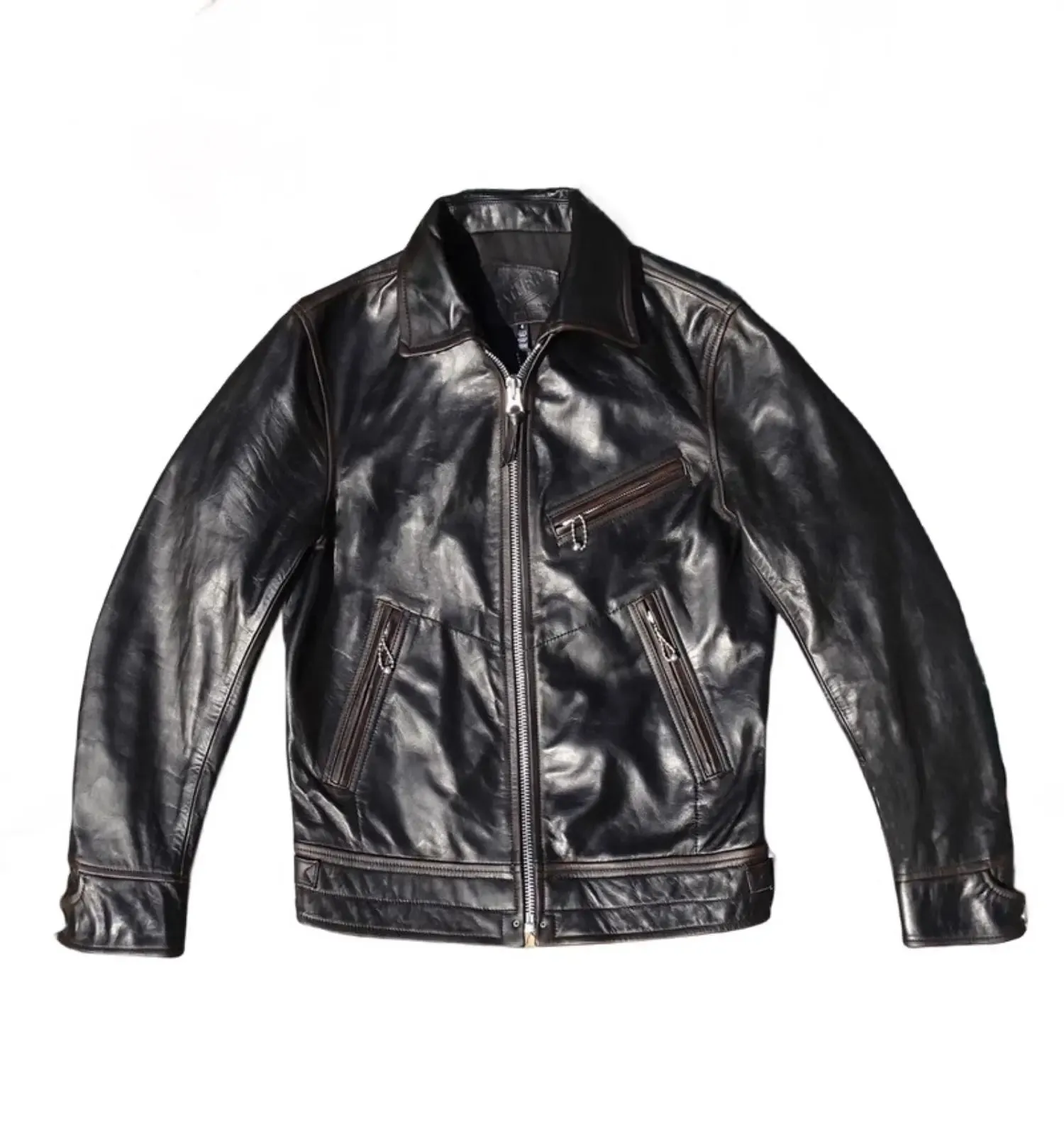 Men's 1930s Mulholland Sports Leather Jacket - Motorcycle Style