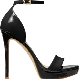 Michael Michael Kors Jordyn Patent Leather Platform Sandals, black