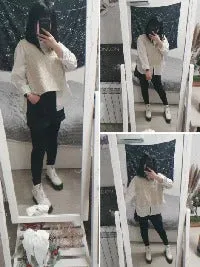 O-neck Autumn Winter Short Knitted Sleeveless Warm Casual oversize Pullover vest sweater