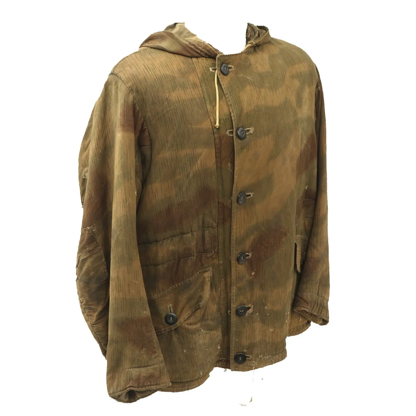 Original German WWII Tan Water Camouflage Pattern Winter Parka