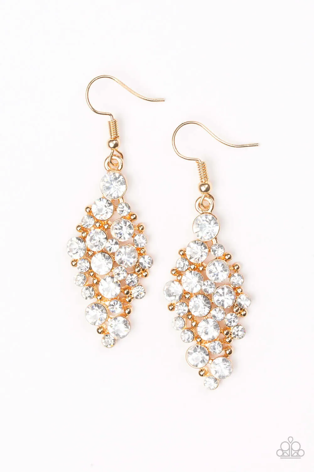 Paparazzi Accessories  - Cosmically Chic #L79 - Gold Earrings