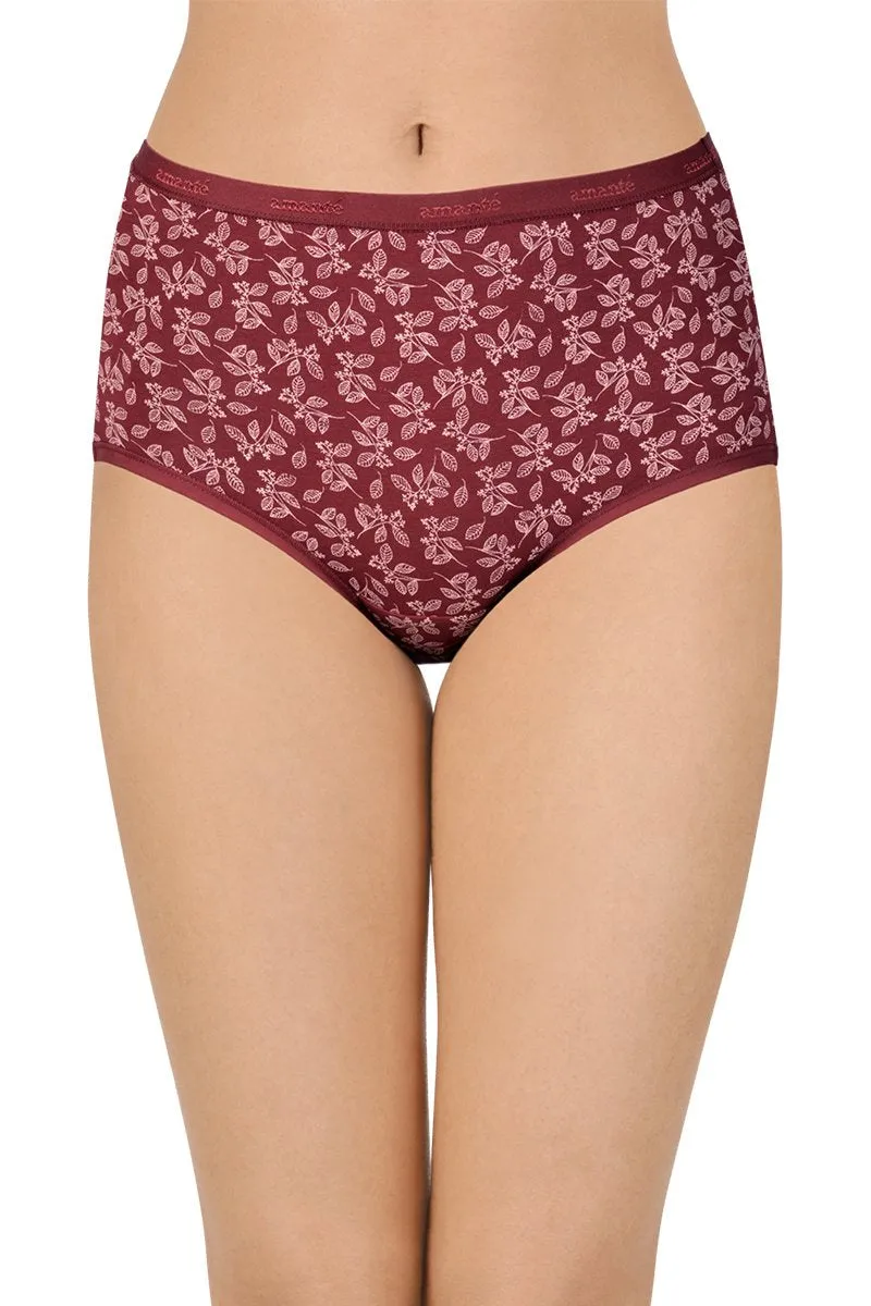 Printed High Rise Full Brief Panty (Pack of 3)