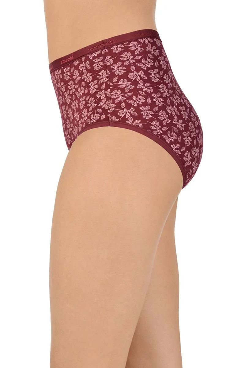 Printed High Rise Full Brief Panty (Pack of 3)