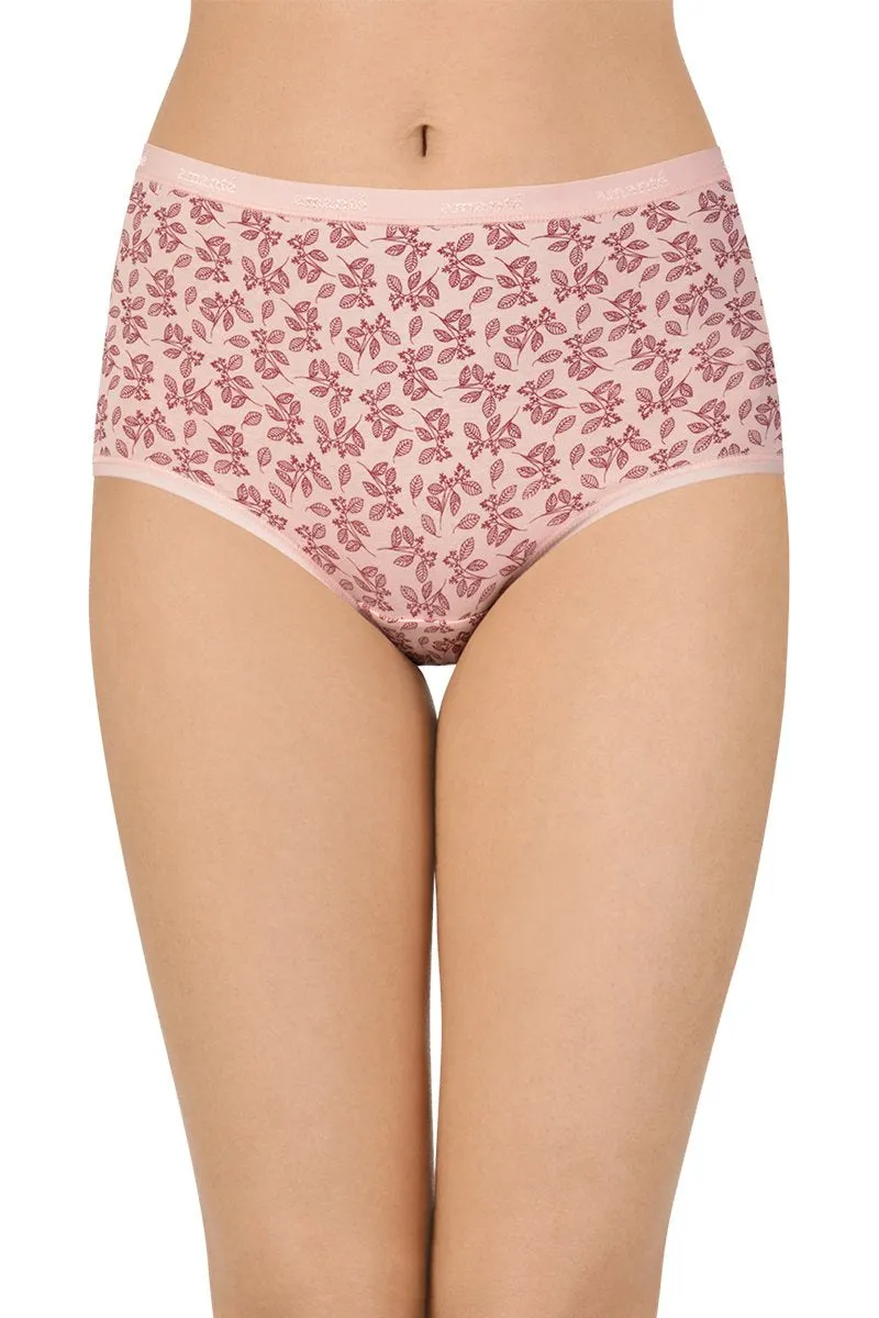 Printed High Rise Full Brief Panty (Pack of 3)