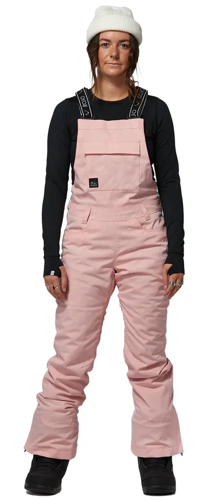 Rojo Snow Day Bib Pants Womens English Rose Pin Stripe