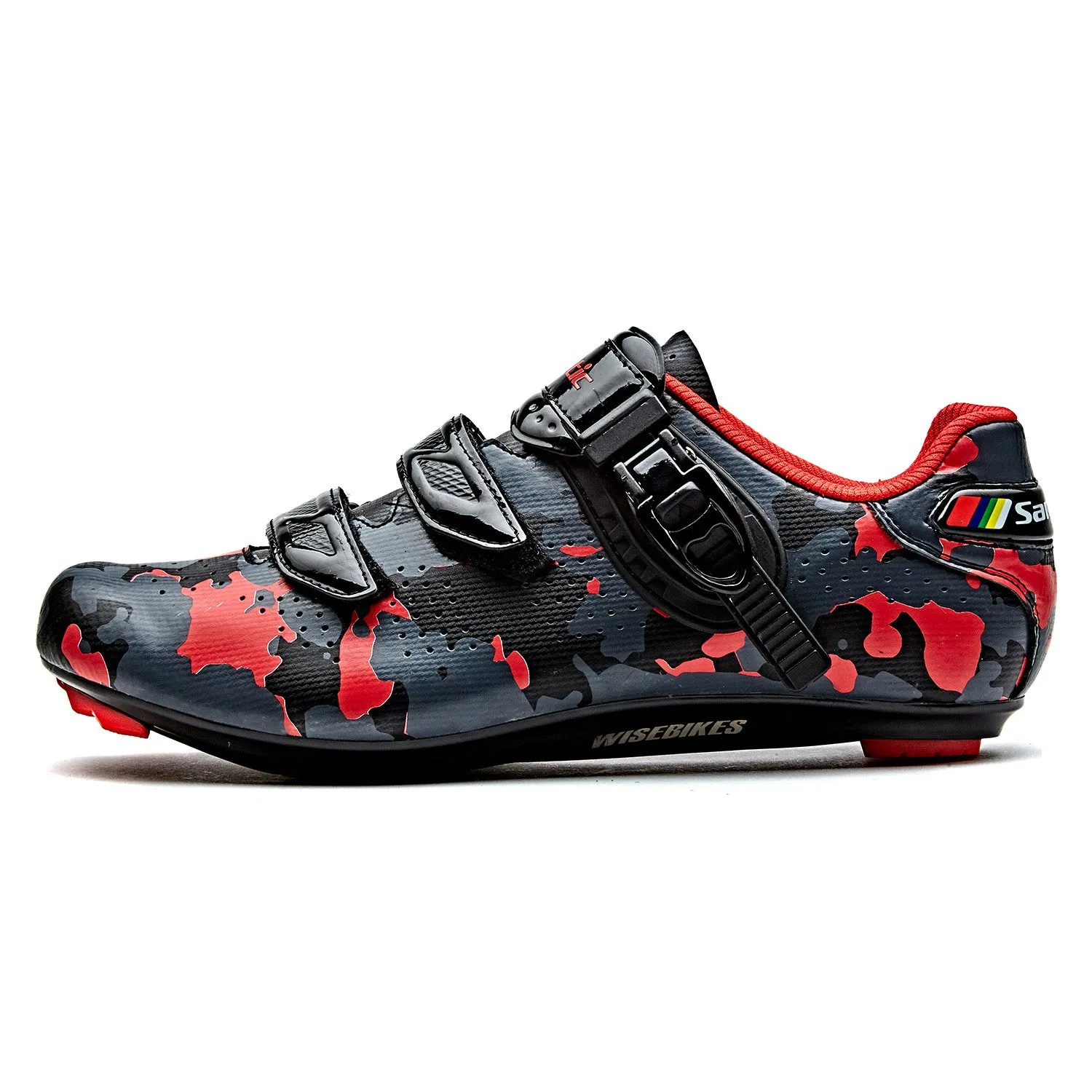 Santic Davee Red Men Road Cycling Shoes