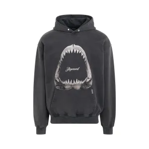 Shark Jaws Hoodie in Vintage Grey