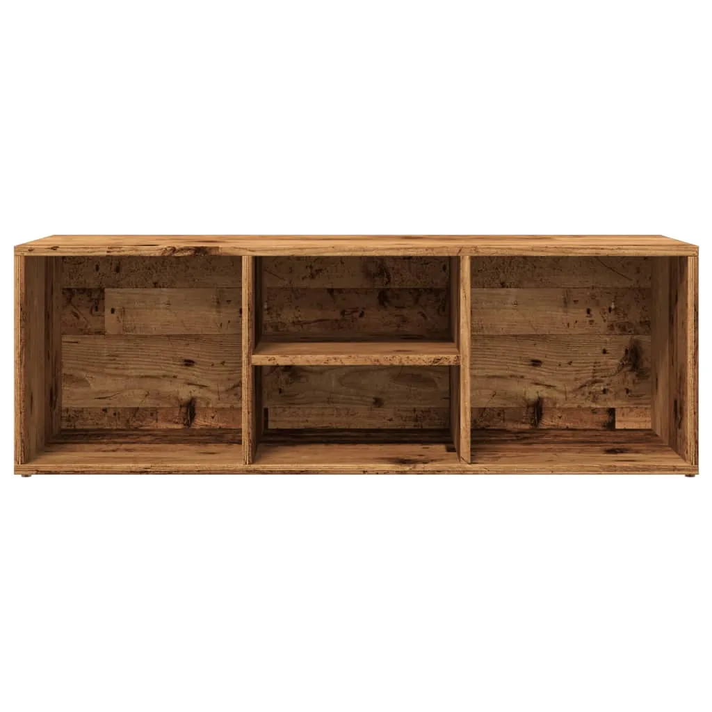 Shoe Storage Bench Old Wood 105x35x35 cm Engineered Wood