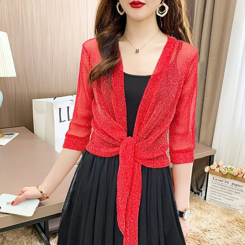 Women's Fashionable Elegant Lace Waistcoat Western Style Sun Protection Clothing