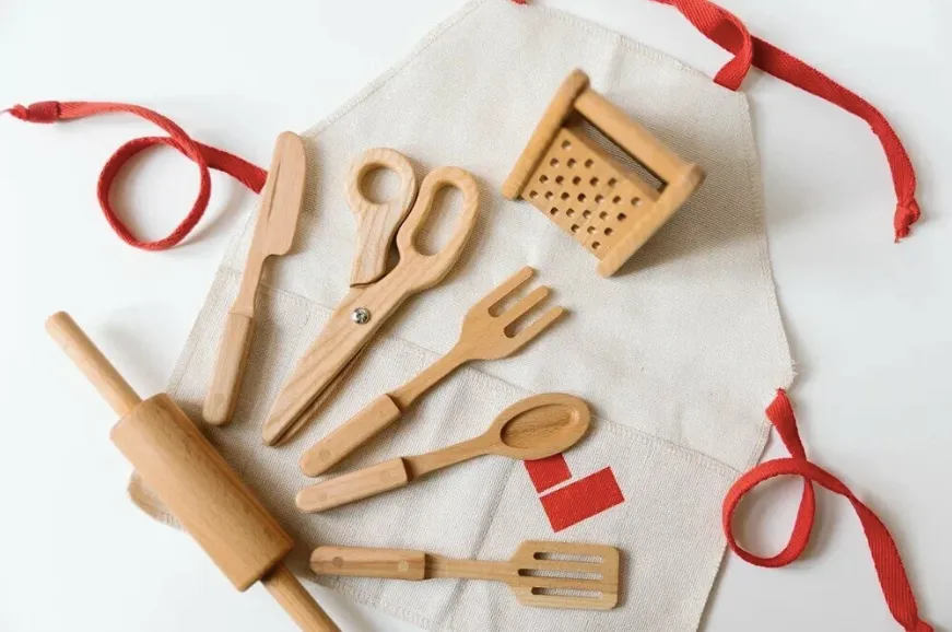 Wooden Kitchen Playset Accessories